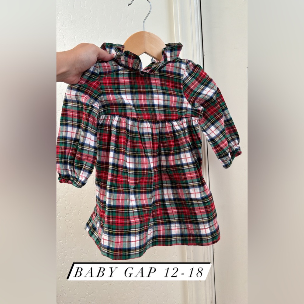 Baby gap Christmas plaid dress